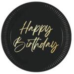  Happy Birthday Elegant papírtányér 8 db-os 23 cm FSC (PNN96613) - sandori