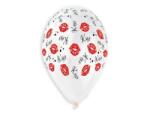  Csók Red léggömb, lufi 5 db-os 13 inch (33cm) (MLG340600) - sandori
