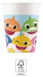  Baby Shark Fun in the Sun papír pohár 8 db-os 200 ml FSC (PNN93514) - sandori