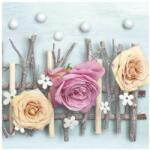  Rózsa Pastel Composition szalvéta 20 db-os 33x33 cm (PKK032514) - sandori