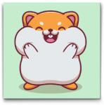  Festés számok szerint - Hörcsög teli pofazacskókkal Méret: 50x50cm, Keretezés: Kartonlemezen