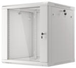 Lanberg 19" fali rack szekrény 12U/600X600 lapraszerelt, szürke V2 (WF01-6612-10S) - mzona