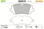 VALEO Set placute frana VALEO 302415 (302415)