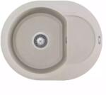 Elleci ELLECI- Mosogatótálca Easy round 600 60x47 Granitek 1 m. +cseppt. G39 Bianco soft (LGYR6039) - ellecimarkabolt