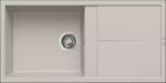 Elleci - Mosogatótálca Unico 480 100x50 Granitek egymedence + csepptálca G39 Bianco soft (LGU48039)