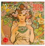 Realsystem Falinaptár képes lemeznaptár 300x300mm, Alphonse Mucha Realsystem 2026 (6097-AM) - iroszer24