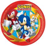  Sonic a sündisznó Sega papírtányér 8 db-os 23 cm FSC (PNN95645)