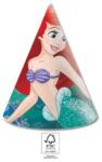  Disney Hercegnők, Ariel Curious Parti kalap, csákó 6 db-os FSC (PNN95458) - sandori