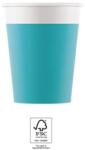  Unicolour Tirquoise, Kék papír pohár 8 db-os 200 ml FSC (PNN93541) - sandori