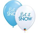  Karácsonyi Let it Snow léggömb, lufi 6 db-os 11 inch (30 cm) (MLG974912)