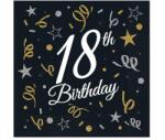  Happy Birthday 18 B&C szalvéta 20 db-os 33x33 cm (MLG156706) - sandori