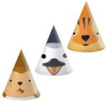  Állatos Zoo parti kalap, csákó 6 db-os FSC (PNN96603) - sandori