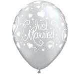  Esküvő Metallic Hearts léggömb, lufi 6 db-os 11 inch (28cm) (MLG191364)
