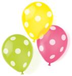  Pöttyös Dots léggömb, lufi 6 db-os 9 inch (22, 8 cm) (DPA9900953) - sandori