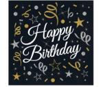  Happy Birthday B&C szalvéta 20 db-os 33x33 cm (MLG152555) - sandori