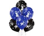  Űrhajós Planet léggömb, lufi 6 db-os 12 inch (30cm) (MLG055177)