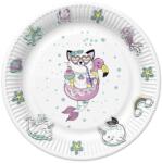  Állatos Cat Vibes papírtányér 8 db-os 18 cm (PKK050945) - sandori