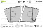 VALEO Set placute frana VALEO 301134 (301134)