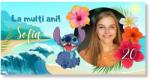 Personal Banner de ziua de naștere cu fotografie - Lilo și Stitch Dimensiunea bannerului: 130 x 260 cm