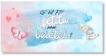 Personal Banner personalizat - Petrecere baby shower / Băiat sau fată? Dimensiunea bannerului: 130 x 260 cm