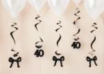 PartyDeco Spirale decorative pentru o aniversare de 40 de ani