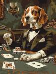Ideyka Pictură după numere - Beagle de jocuri de noroc art_selena_ua 30 x 40 cm Carte de colorat