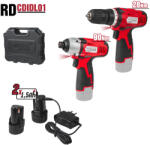 Raider Power Tools Set bormasina + surubelnita cu impact 12V 2x1.5Ah RD-CDIDL01 HardWork ToolsRange (030158)