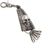 TifanTEX Breloc din piele cu ornament metalic Craniu (Accesoriu pentru) (7106H5)