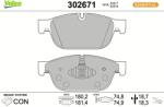 VALEO Set placute frana VALEO 302671 (302671)