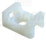 TRACON CSTALP-2 Csavarozható, 2oldalt fűzhető kábelkötegelő talp, natúr (CSTALP-2)