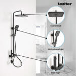 Leziter Set de duș multifuncțional Eliz negru (LMZSZ-BL)