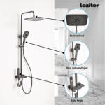 Leziter Set de duș multifuncțional Eliz grafit (LMZSZ-GR)