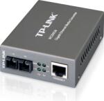 TP-Link MEDIA CONVERTOR TP-LINK RJ45 1000M la fibra SC multi-mode 1000M, Full-duplex, pana la 550m, montabil in sasiu MC200CM (MC200CM)