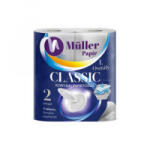 Müller Háztartási papírtörlő kéztörlő 2 rétegű 50 lap/tekercs 2 tekercs/csomag Classic hófehér (9352) (9352)