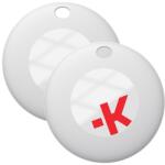 Skross eTAG bluetooth nyomkövető 2db (kulcstartóra, táskára, autóba, valós idejű nyomkövetés, iOS kompatibilis) FEHÉR