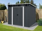 Riwall PRO PRO RMSP 9x8 Anthracite LUX - fém kerti ház 2, 4 x 2, 8 m T-PS0908-A (T-PS0908-A)