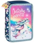 DERFORM Unikornisos felszerelt 3 emeletes tolltartó - Unicorn powers (PWTJR16) (PWTJR16) - gyerekjatekbolt