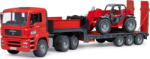 BRUDER MAN TGA low loader with Manitou telehandler MLT 633, model vehicle (02774) Figurina