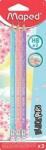 Maped Creioane cu guma Black Peps Pastel HB 3 buc/set Maped 851719 (851719)