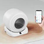 Yatdim GmbH 65L automatikus, önmagát tisztító macskaalom - intelligens macskatoalett alkalmazásvezérléssel, nagy kapacitású, szagtalan és higiénikus (ZDMSP-BS-JZ)