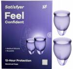 Satisfyer Menstruációs bögre S M 2 db-os szett Satisfyer Feel Confident (Kubeczki menstruacyjne Feel Confident)