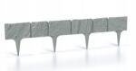 Prosperplast Kerti Gyepszegély GardenStone Szürke Beton Ibst 390cmx18, 5cm (IBST)