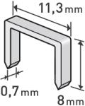 Extol PREMIUM csipeszek, 1000 db-os csomag, 8 mm, 11, 3x0, 52x0, 70 mm, 8852502 (8852502)