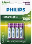 Philips újratölthető AAA elem 4db (R03B4RTU10/10) (R03B4RTU10/10) (R03B4RTU10/10)