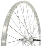 Remerx 26-os (20x559mm) MTB hátsó kerék, menetes racsnihoz, csavaros tengellyel, ezüst színű