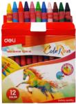Deli Creioane cerate 12 culori/set, ColoRun DELI (DLEC20800)