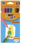 BIC Creioane colorate, 12 culori/set, Kids Tropicolors BIC (BC832566)