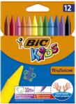 BIC Creioane cerate, 12 culori/set, Kids Plastidecor BIC (BC945764)