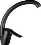 Kuchinox Madera, magas mosogató csaptelep h-246 F alakú kifolyóval, matt fekete, LAV-BQM_B67D (LAV-BQM_B67D)