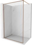 Mexen Kioto-F, zuhany paraván kerettel 160 x 202 cm, 8 mm átlátszó üveg, rózsa arany profil, 800-160-104-60-00 (800-160-104-60-00)
